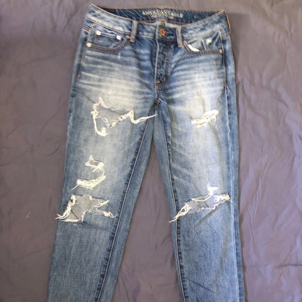 Boy Crop Ripped Jeans